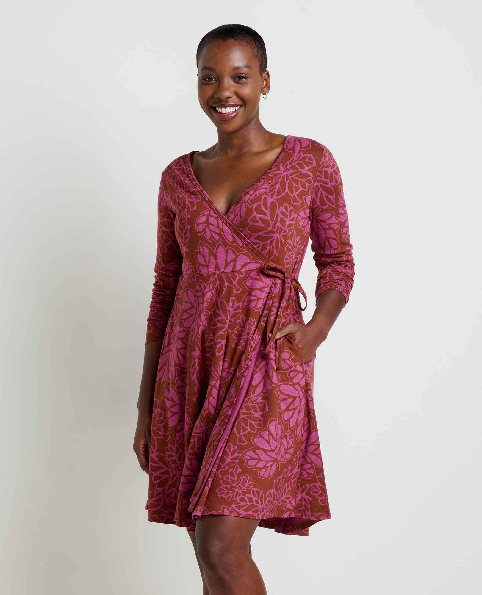 Freesia Long Sleeve Wrap Dress Toad&Co - Main Image