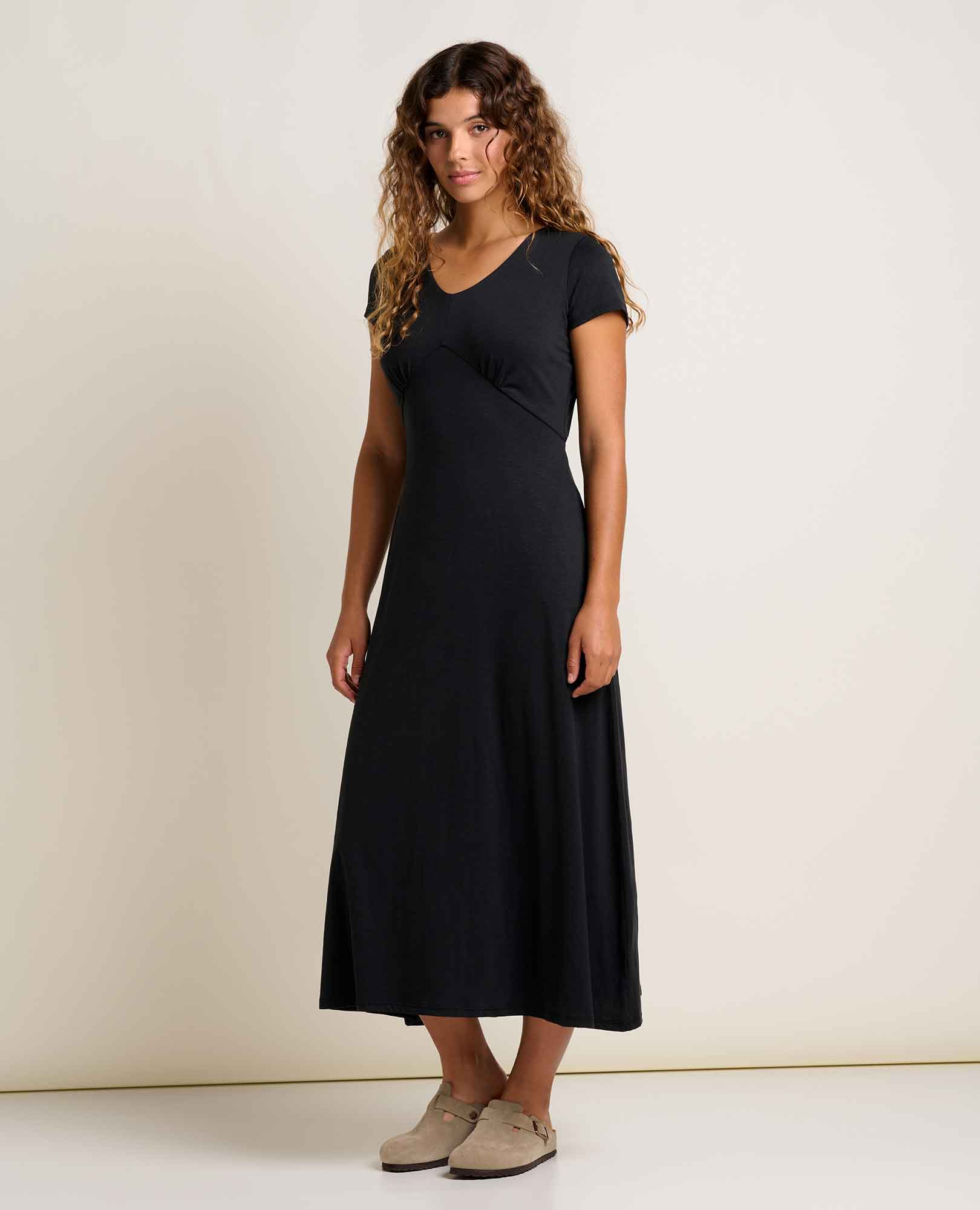Rose Midi Dress Black / M