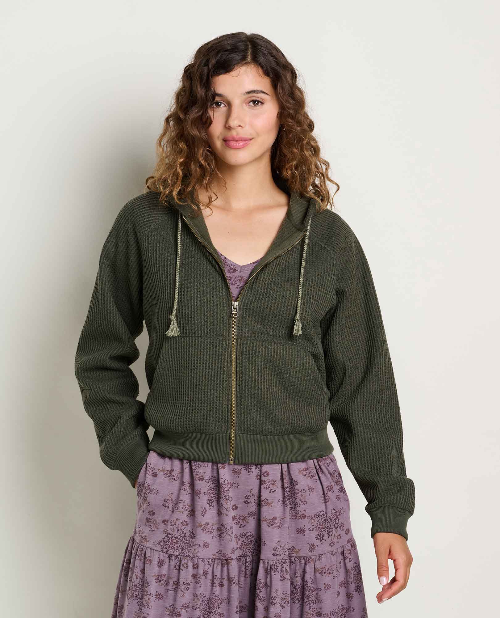 Women's Bitterroot Zip-Up Waffle Hoodie | Toad&Co