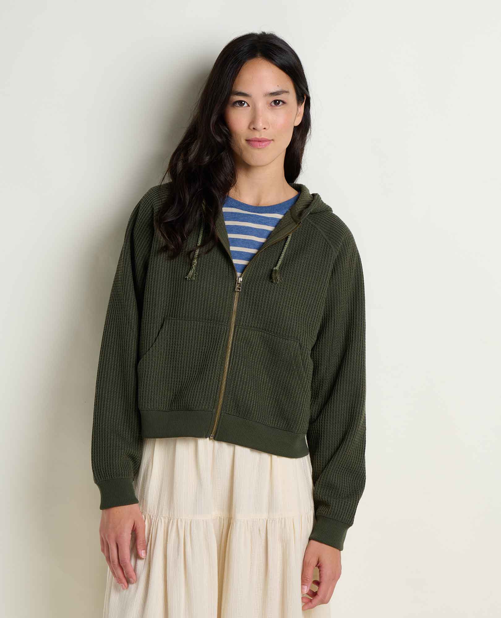 Women's Bitterroot Zip-Up Waffle Hoodie | Toad&Co