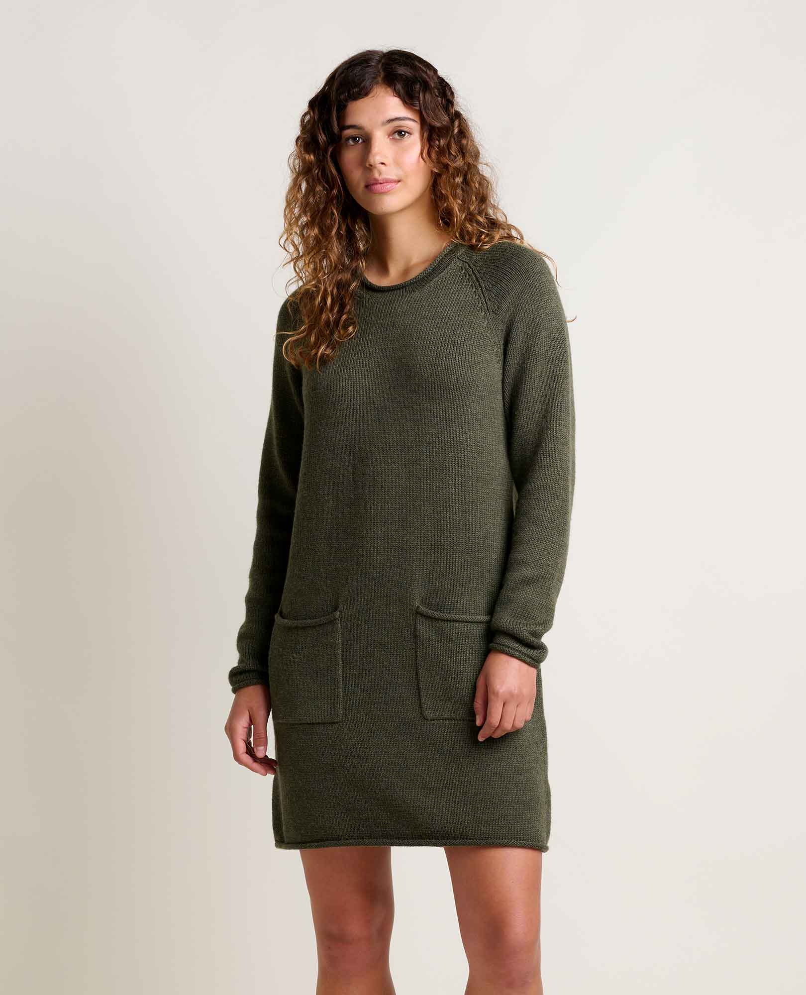 Toad&Co Alpineglo Sweater Dress - Women's Olive, XS Toad&Co Alpineglo Sweater Dress - Women's Olive, XS