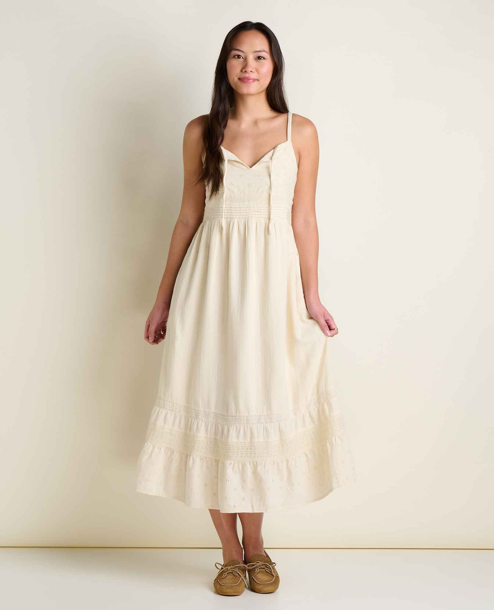 Airscape Tank Midi Dress Salt Dobby / S Airscape Tank Midi Dress Salt Dobby / S