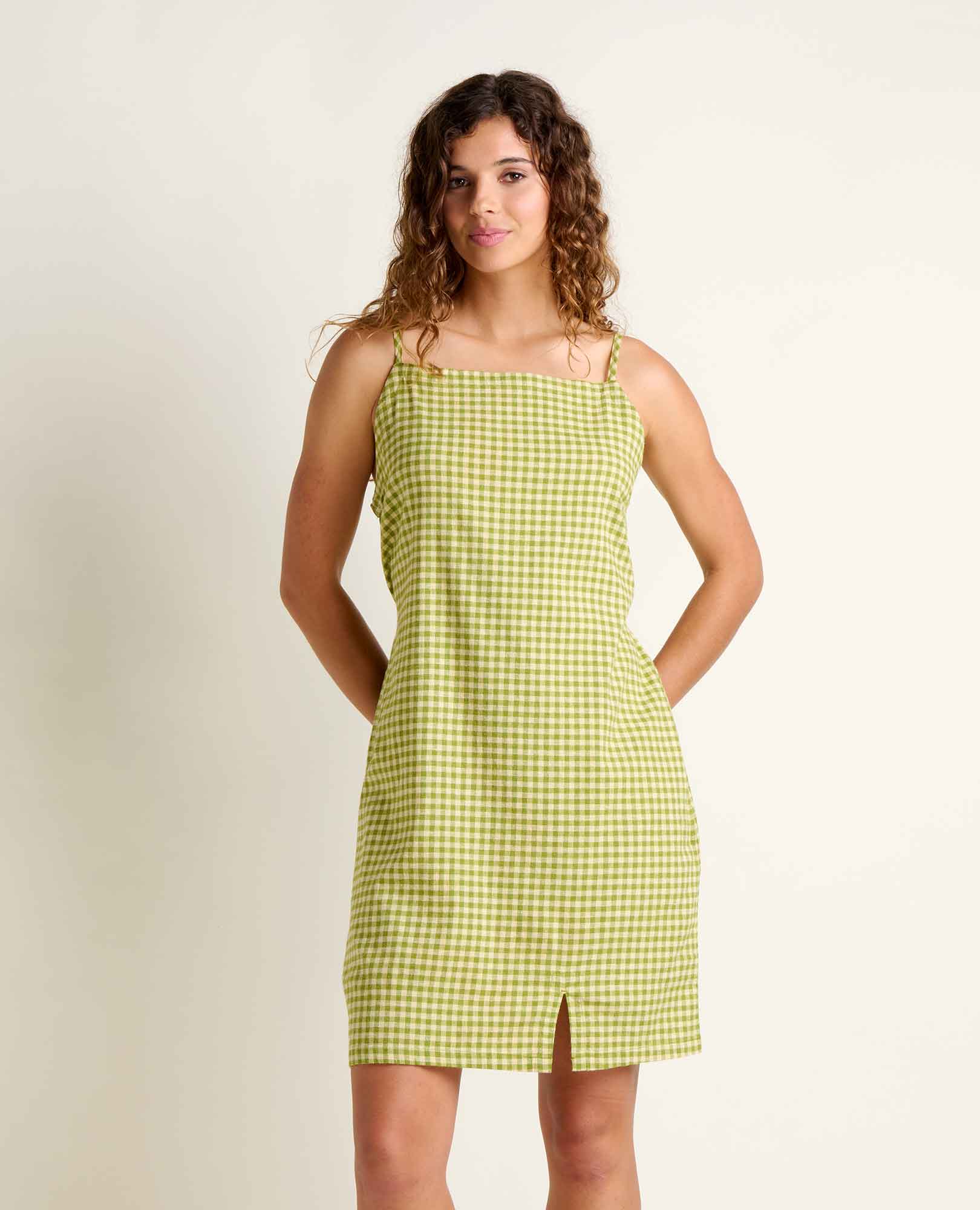 Toad & Co Women's Taj Hemp Tank Dress, Woodbine Pattern, M