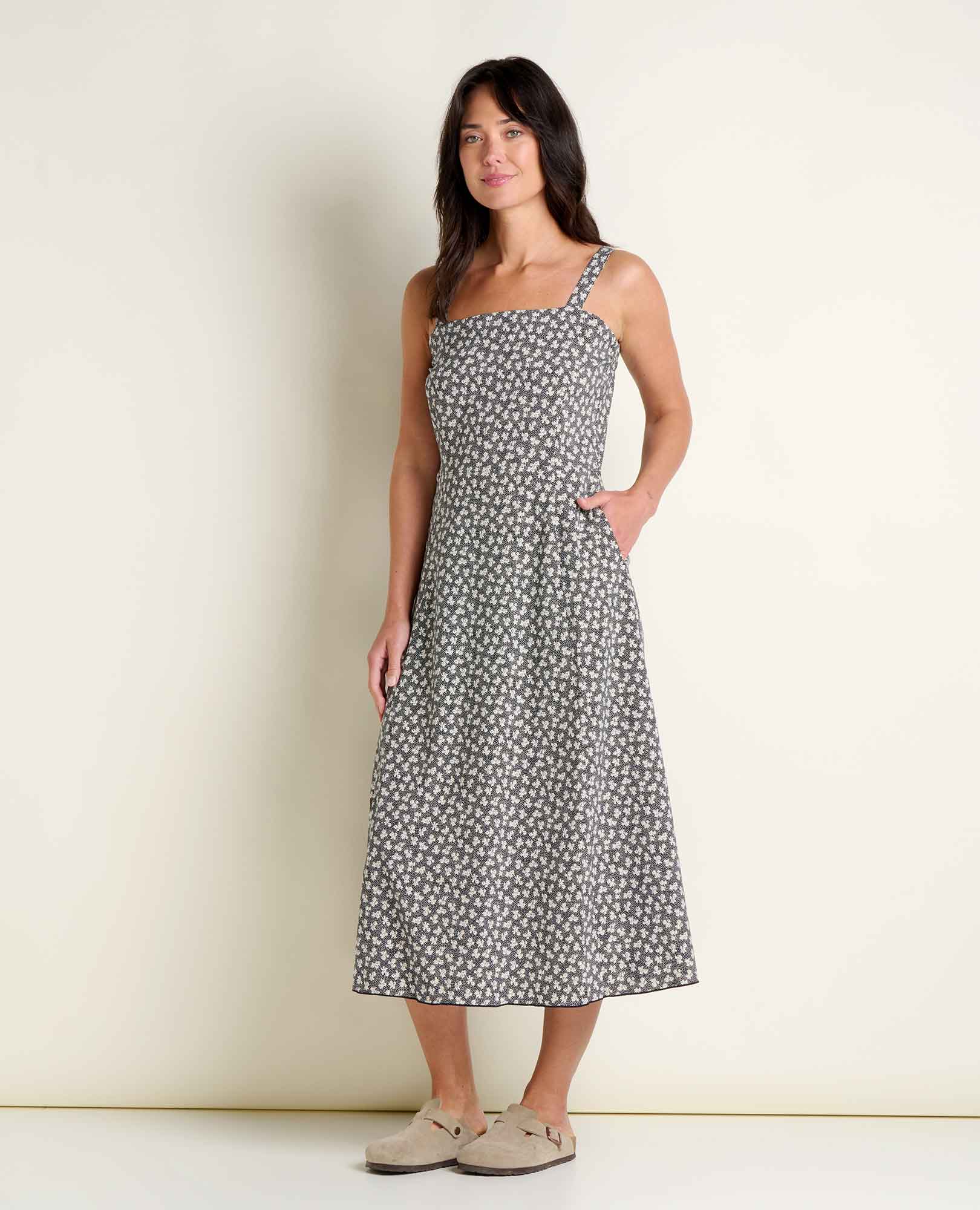 knee length dresses for ladies Sunkissed Tank Midi Dress