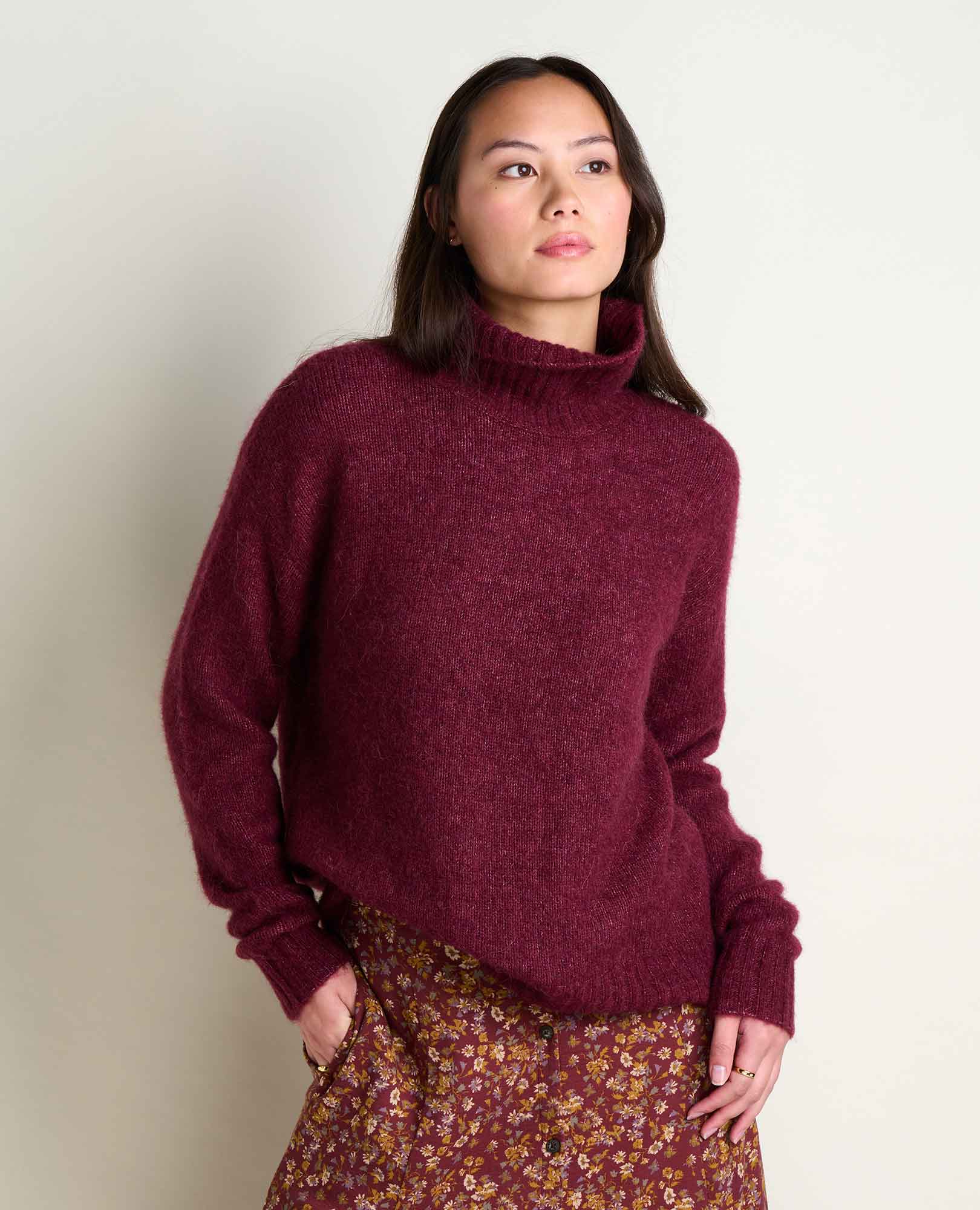 Women's Alpaca Merino Turtleneck Sweater | Cozy & Soft – Toad&Co