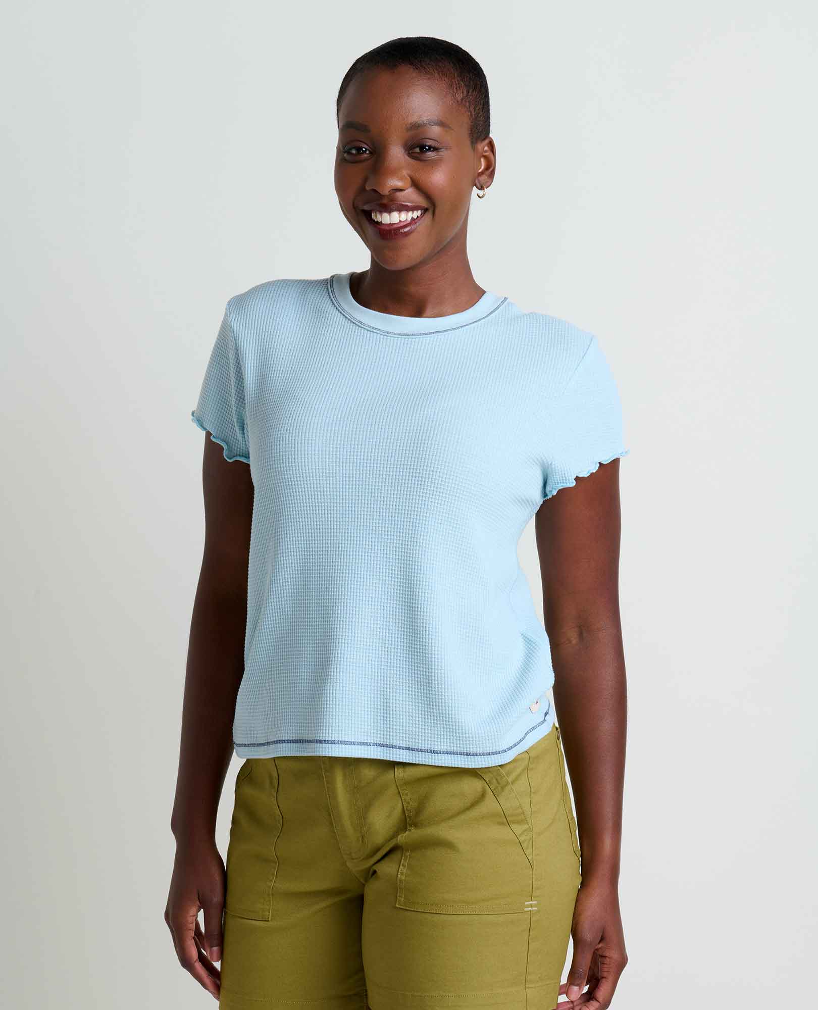Foothill Sustainable Cropped Waffle Tee | Toad&Co