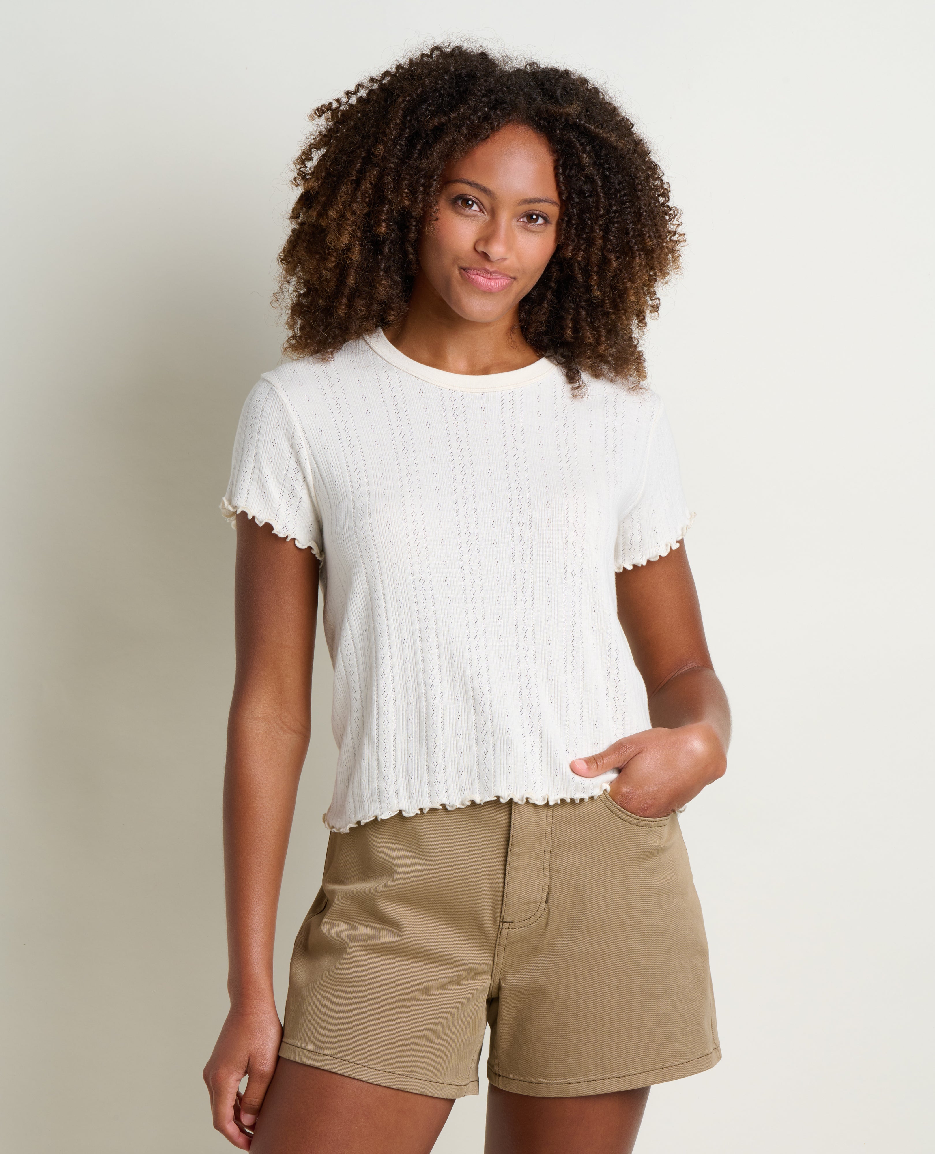 Foothill Cropped Baby Tee | Made from Recycled Materials by Toad&Co