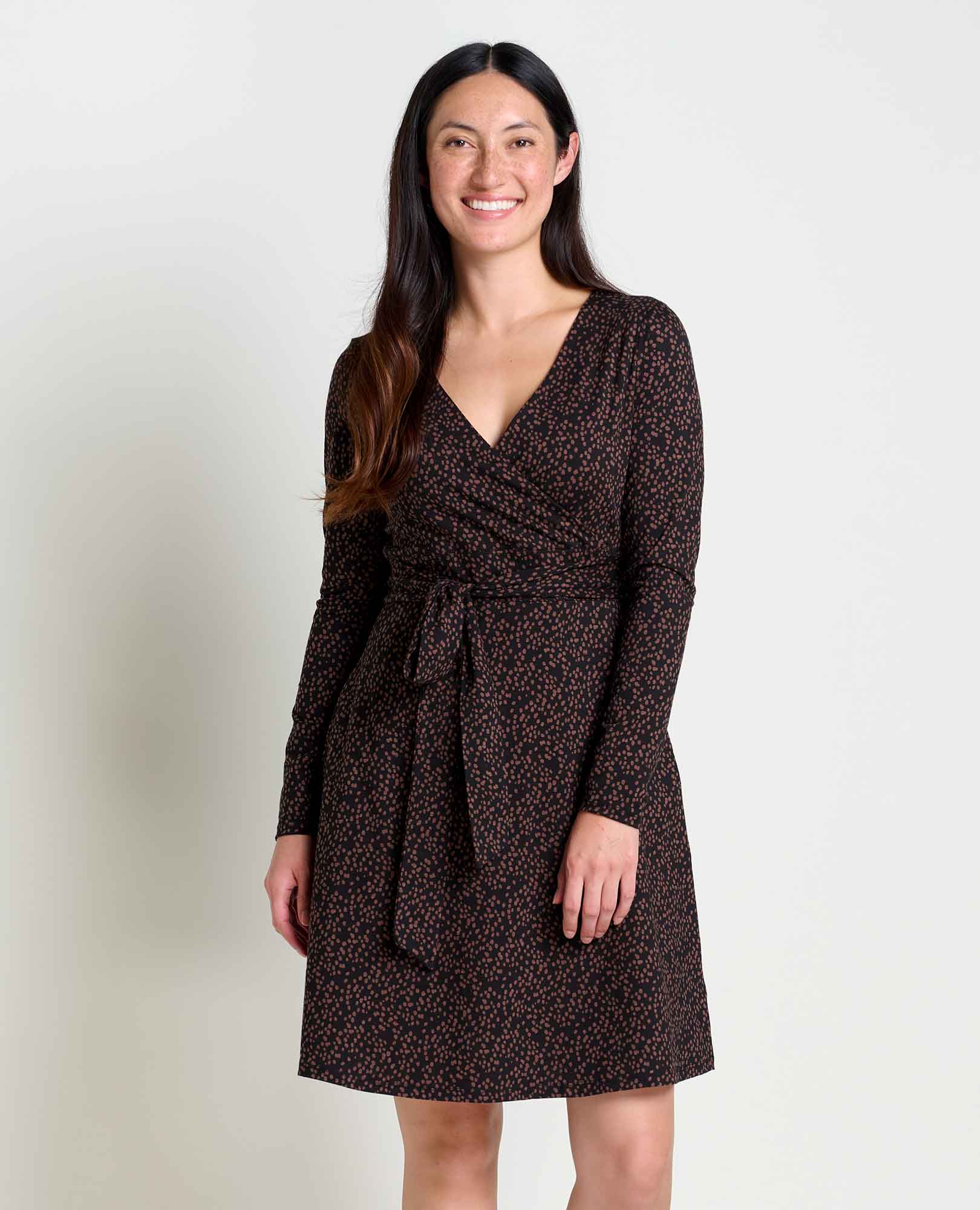 Women's Cue Wrap Dress Organic Cotton and Tencel Dress by Toad&Co