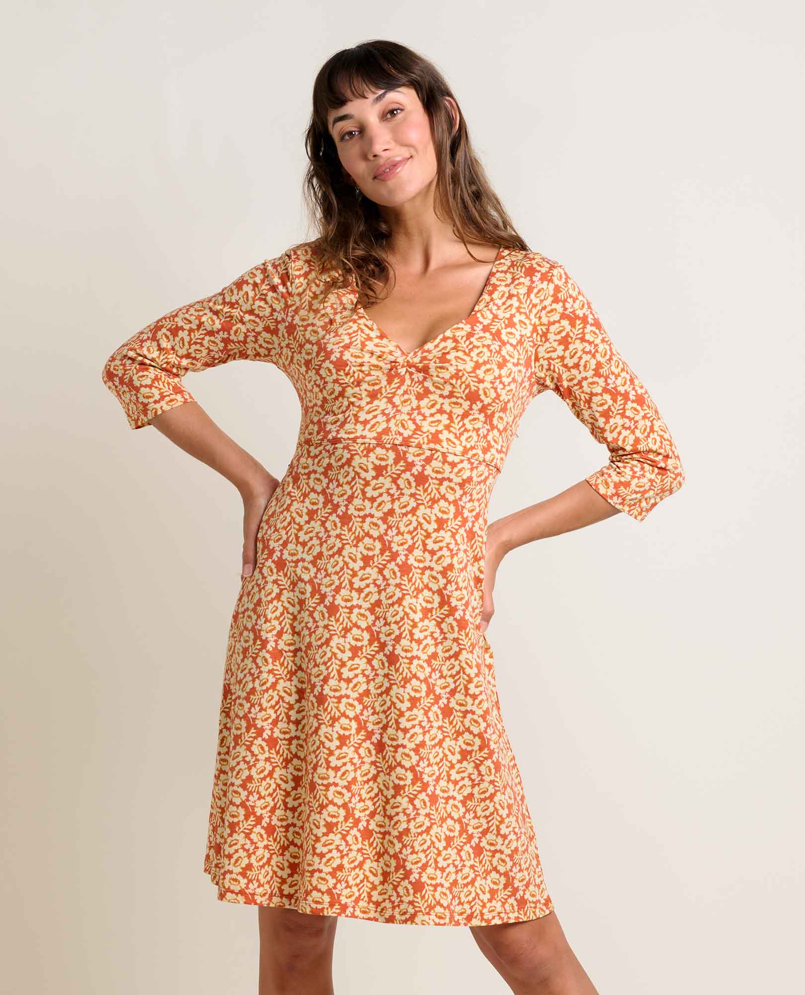 Toad & Co Women's Rosalinda Dress, GourdIkatPrint / L Toad & Co Women's Rosalinda Dress, GourdIkatPrint / L