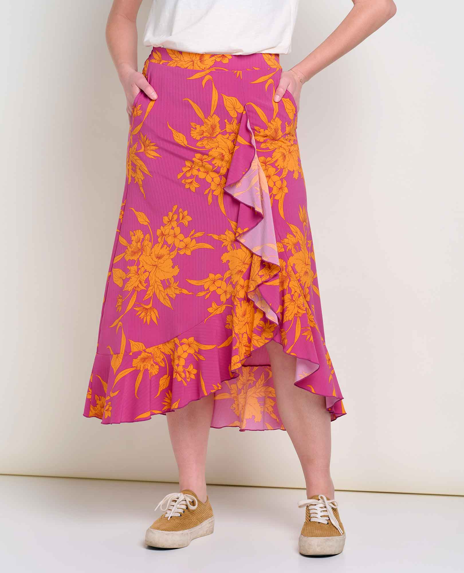 Sunkissed Wrap Sustainable Midi Skirt | by Toad&Co