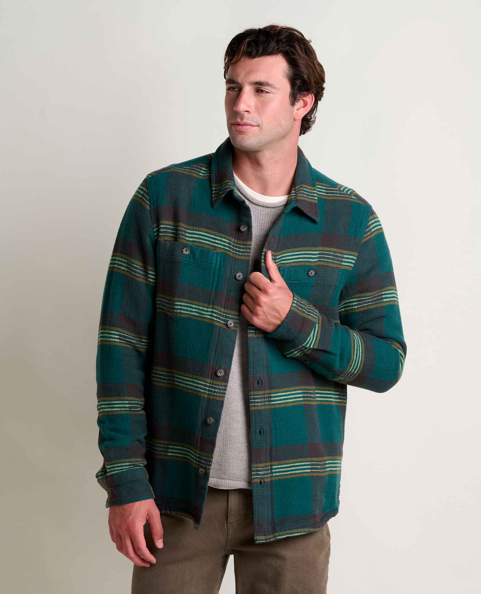 (取寄) トードアンドコー メンズ ロックランド ロング スリーブ シャツ Toad&Co men Rockland Long Sleeve Shirt Atlantic Men's Rockland Heavyweight Organic Cotton Flannel Shirt – Toad&Co