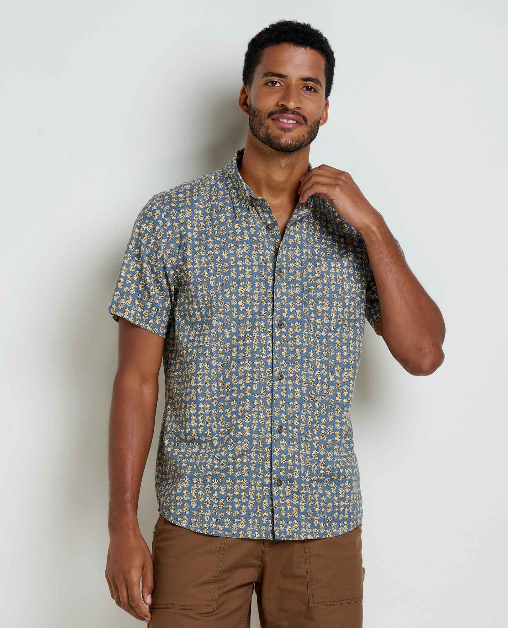 Fletch Organic Cotton Short Sleeve Shirt Fun Prints Patterns