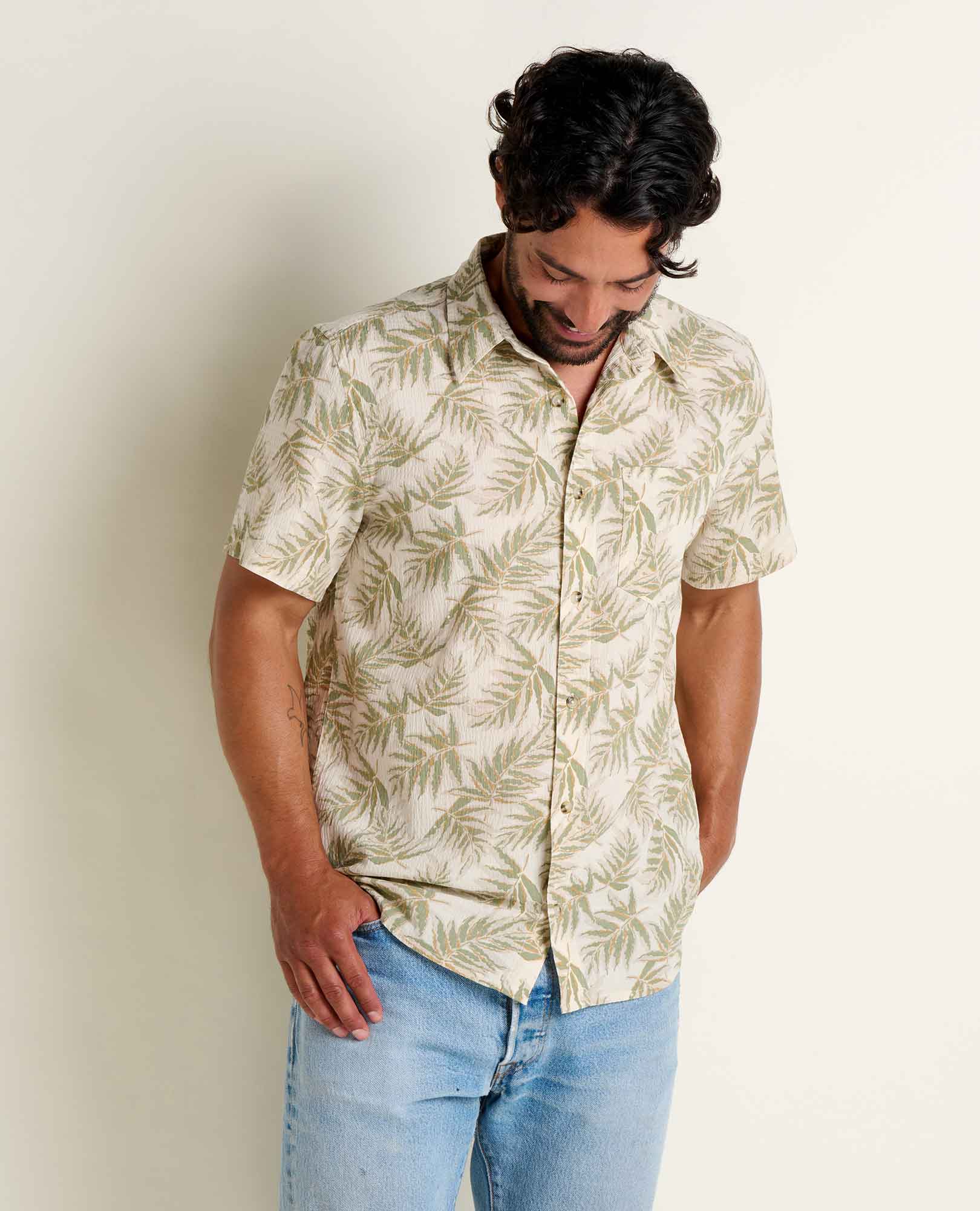 Men's Fletcher Shirt | Organic Cotton Stretch Seersucker Shirt Toad&Co Men's Fletcher Shirt | Organic Cotton Stretch Seersucker Shirt Toad&Co