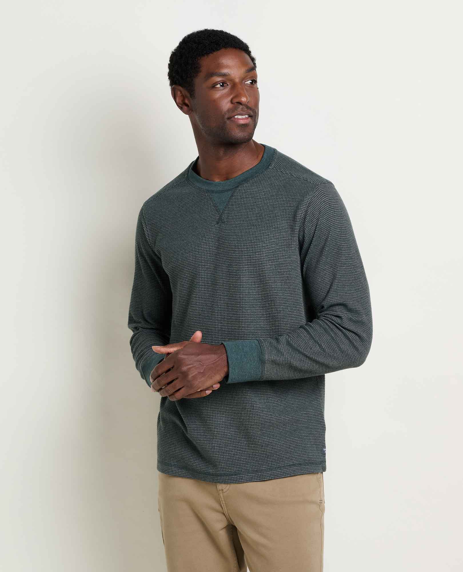 Men's Framer Long Sleeve Waffle Crewneck Tee | by Toad&Co