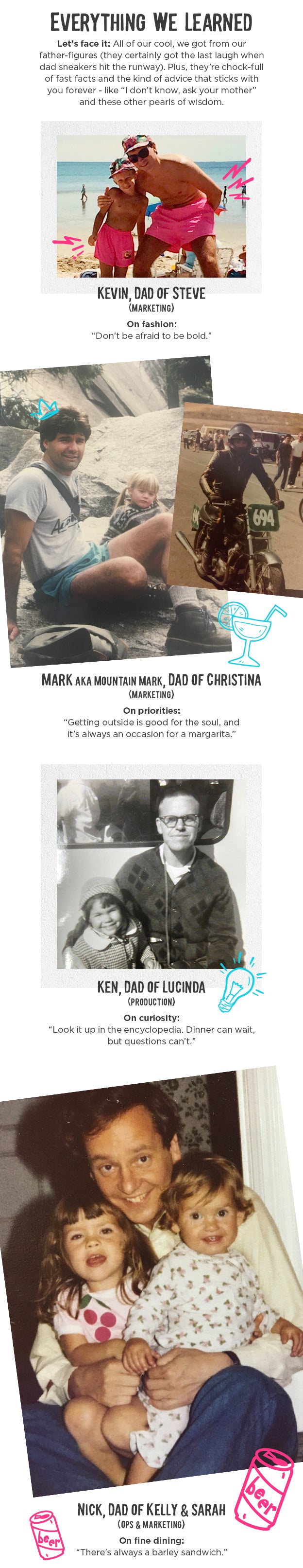 Life lessons from our dads