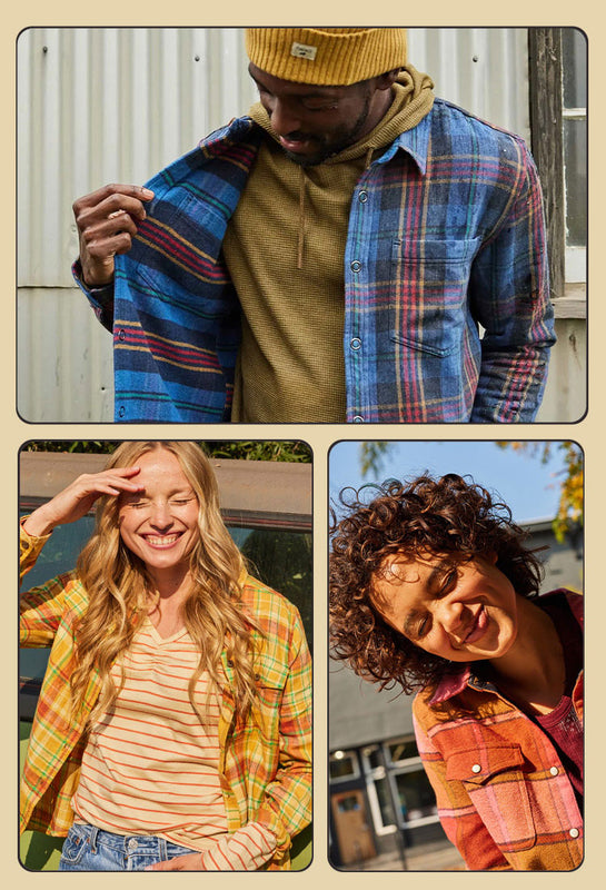 Women's and Men's Flannels, Eco-Friendly Flannel Shirts