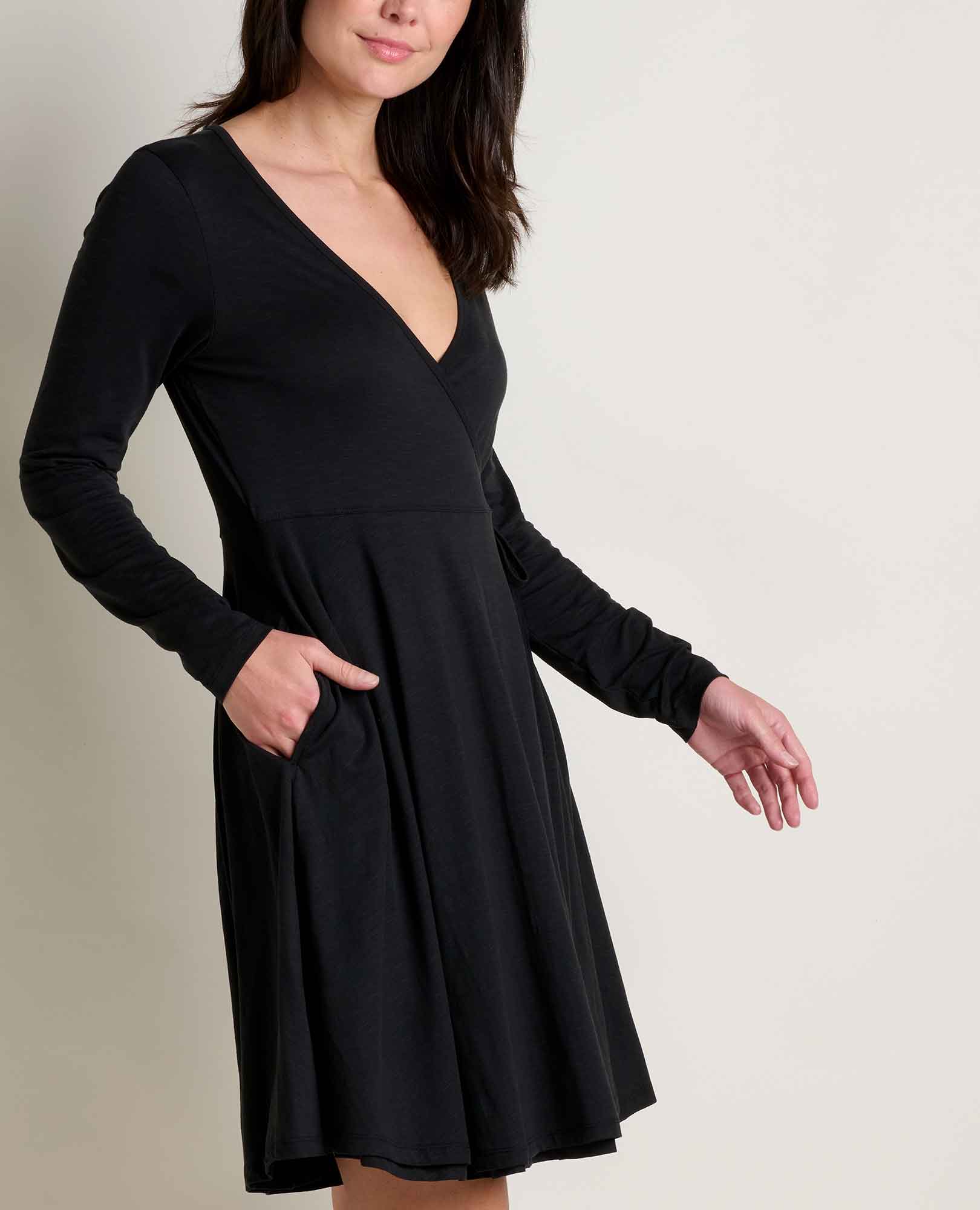 Freesia Long Sleeve Wrap Dress