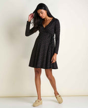 Freesia Long Sleeve Wrap Dress