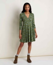 Freesia Long Sleeve Wrap Dress
