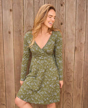 Freesia Long Sleeve Wrap Dress