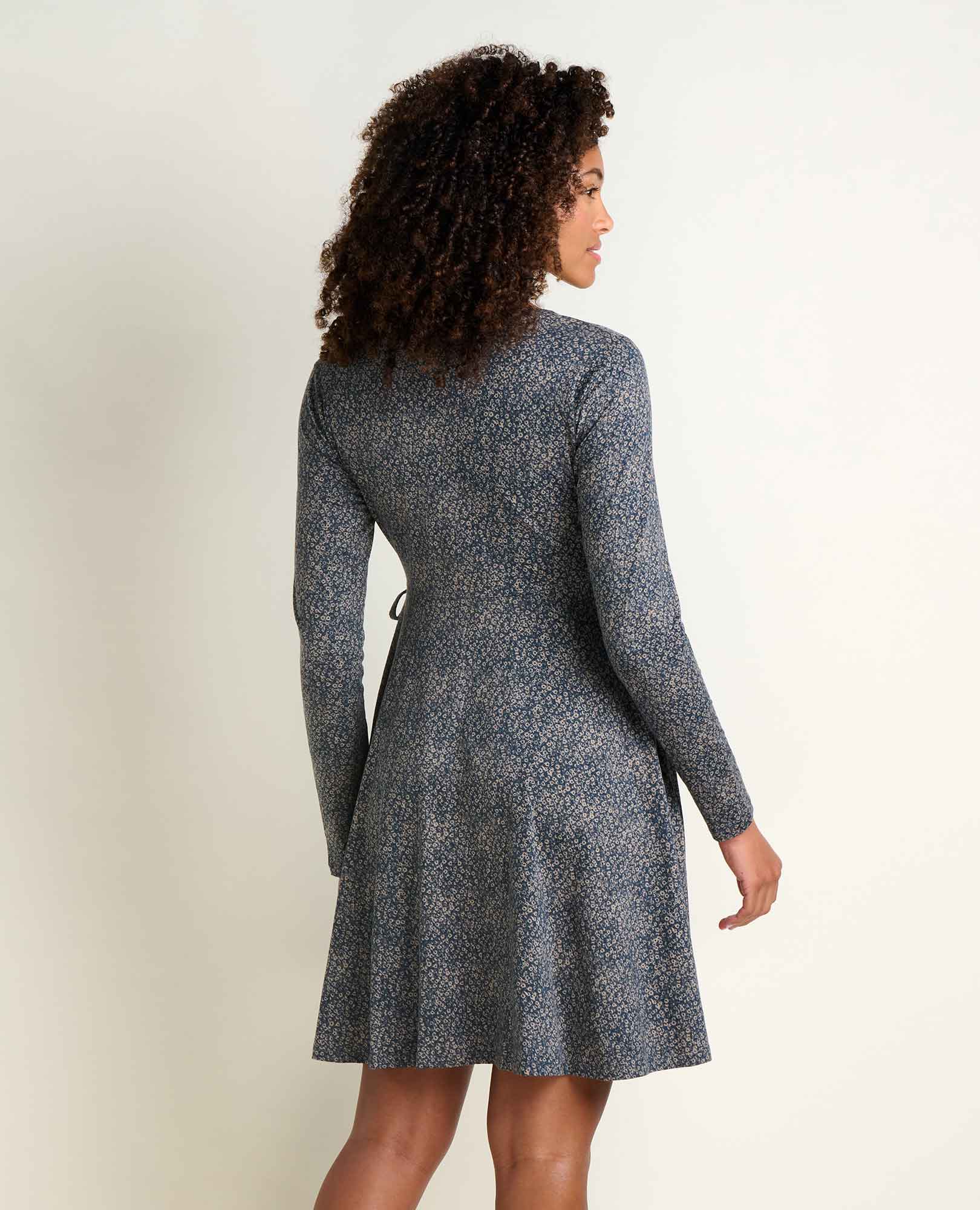 Freesia Long Sleeve Wrap Dress