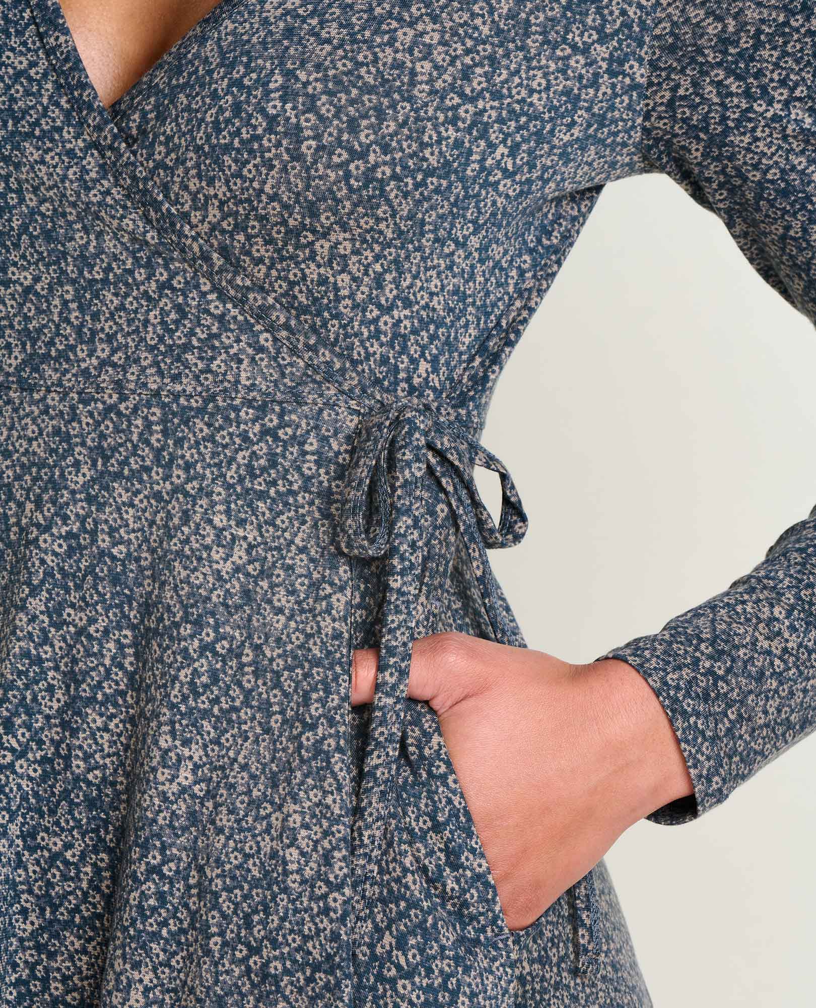Freesia Long Sleeve Wrap Dress