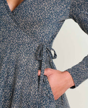 Freesia Long Sleeve Wrap Dress