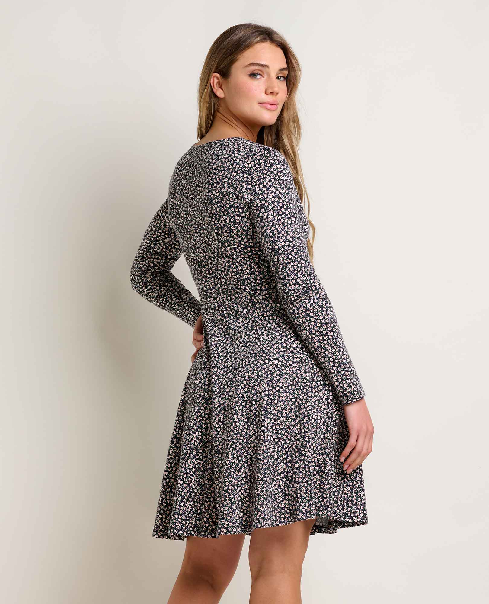 Freesia Long Sleeve Wrap Dress
