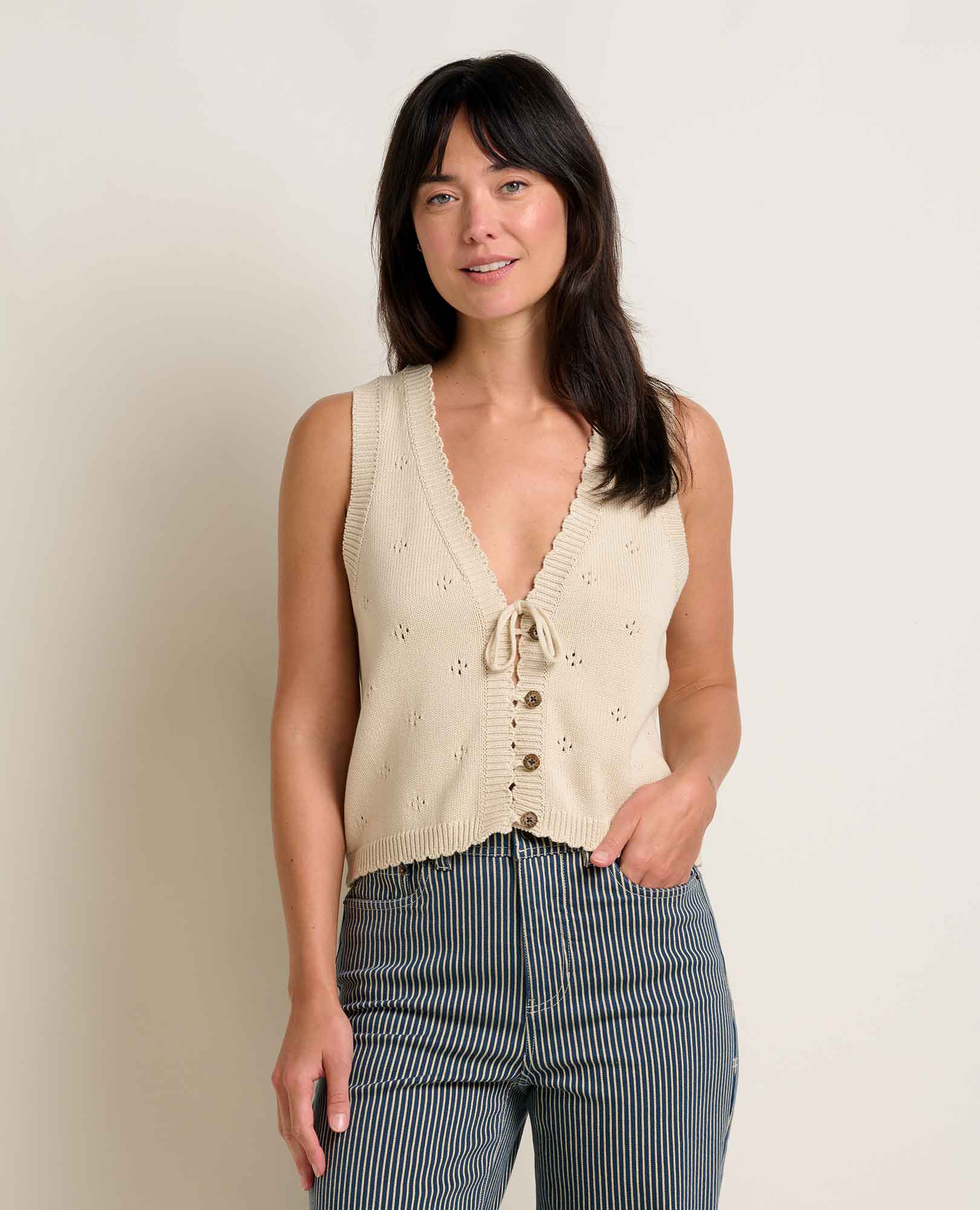Bianca Sweater Tie Tank | Feminine Details, Sustainable