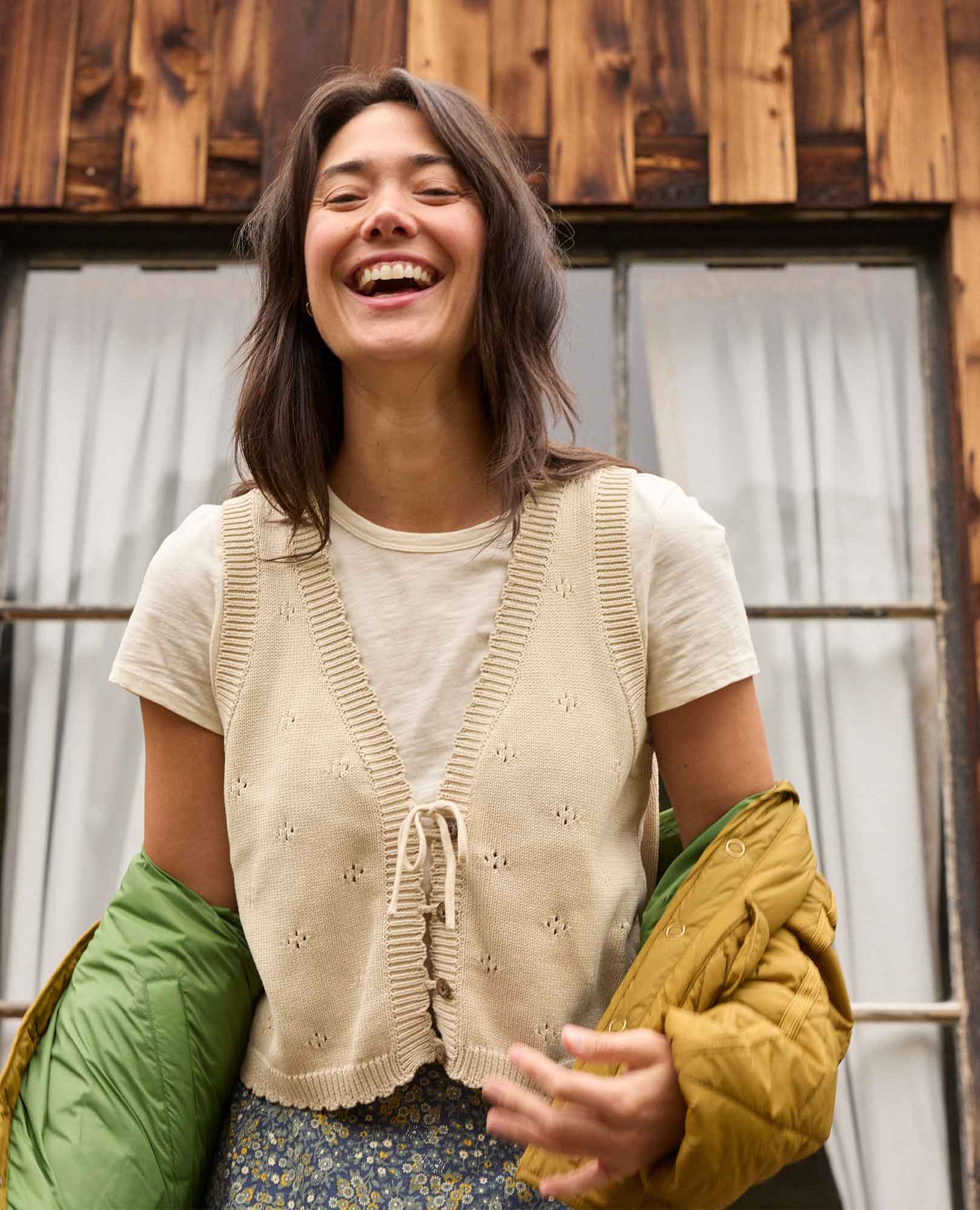 Bianca Sweater Tie Tank | Feminine Details, Sustainable Comfort
