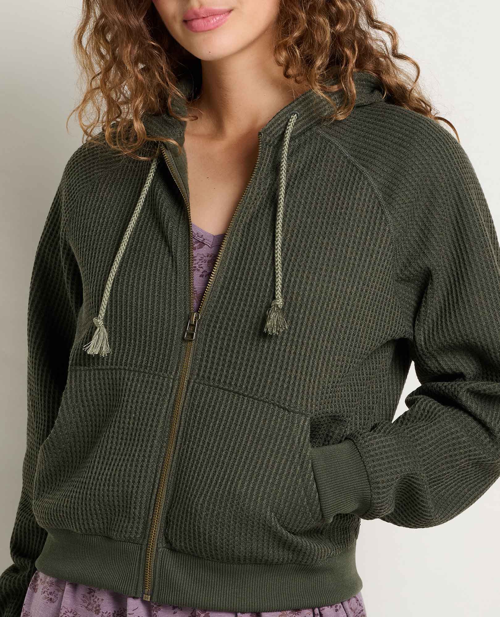Women's Bitterroot Zip-Up Waffle Hoodie | Toad&Co