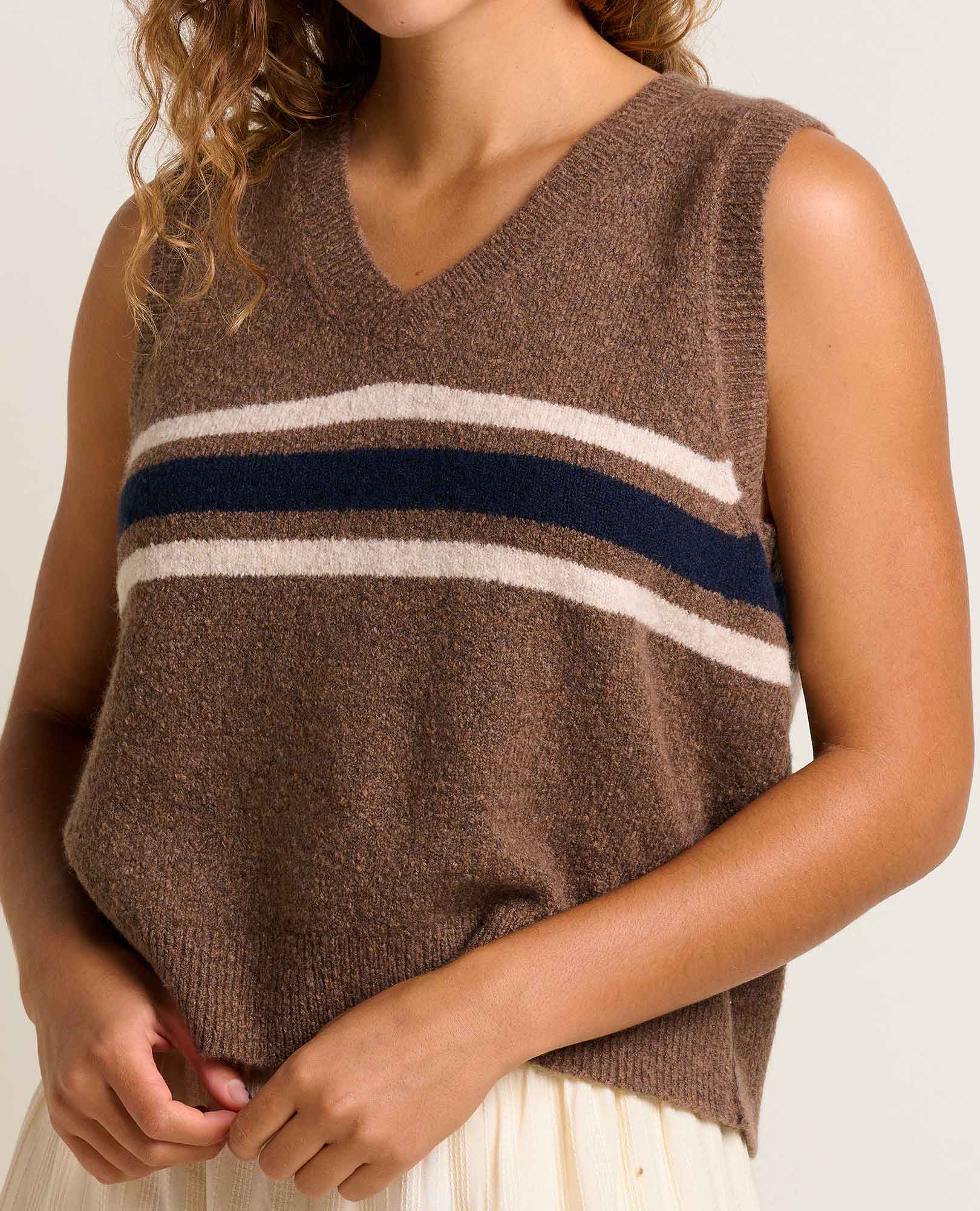Women's Wasatch V-Neck Wool Sweater Vest | Soft, Never Itchy – Toad&Co