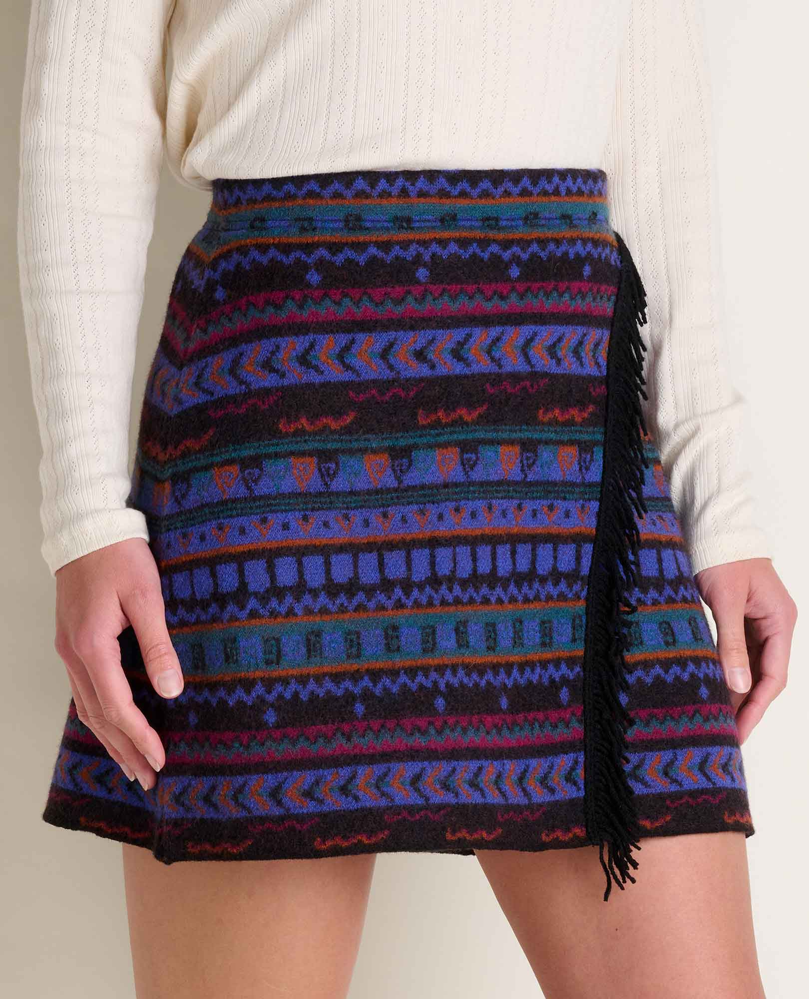Merino Heartfelt Wrap Skirt