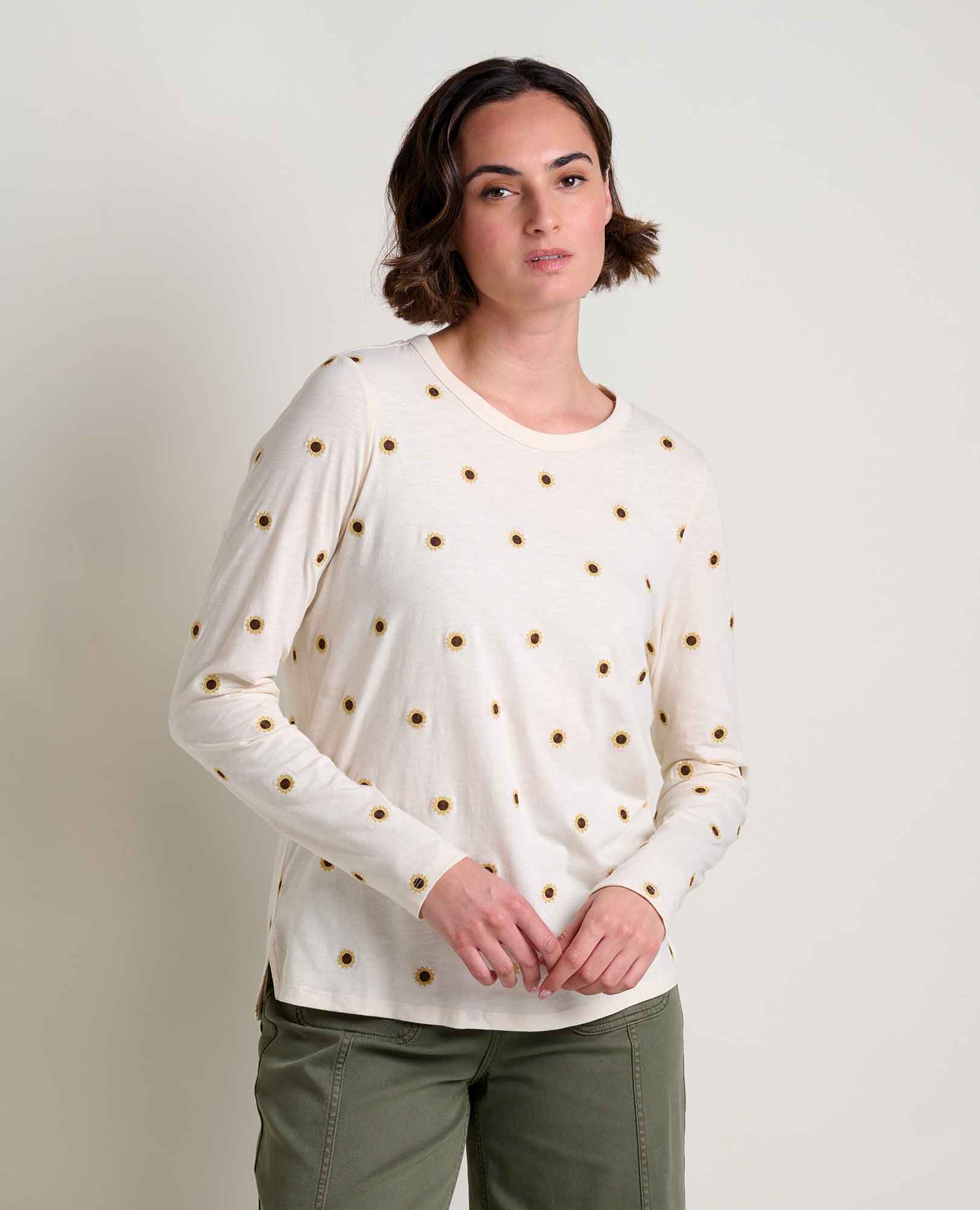 Primo Long Sleeve Crew Embroidered