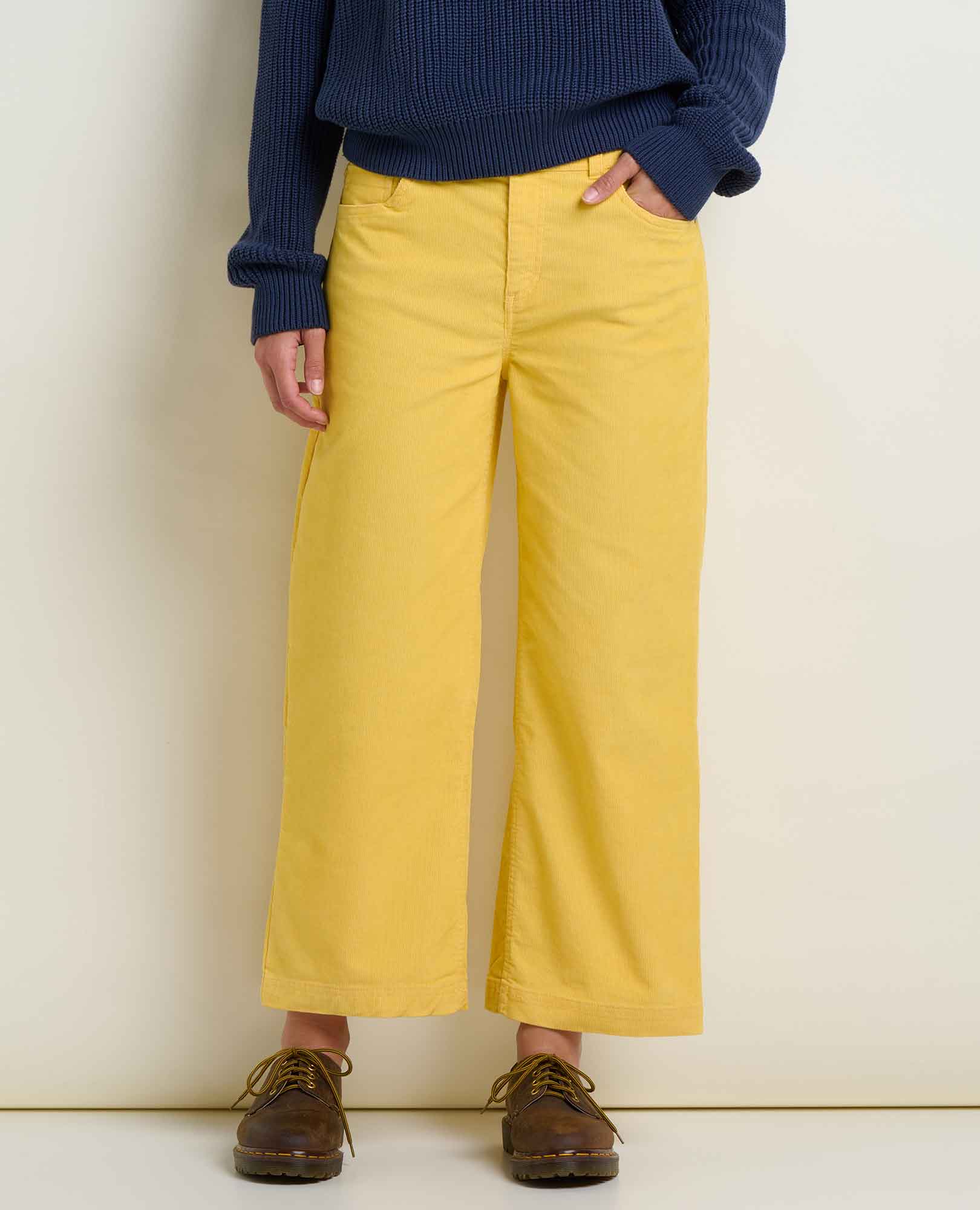 Coaster Cord Wide Leg Crop Pant