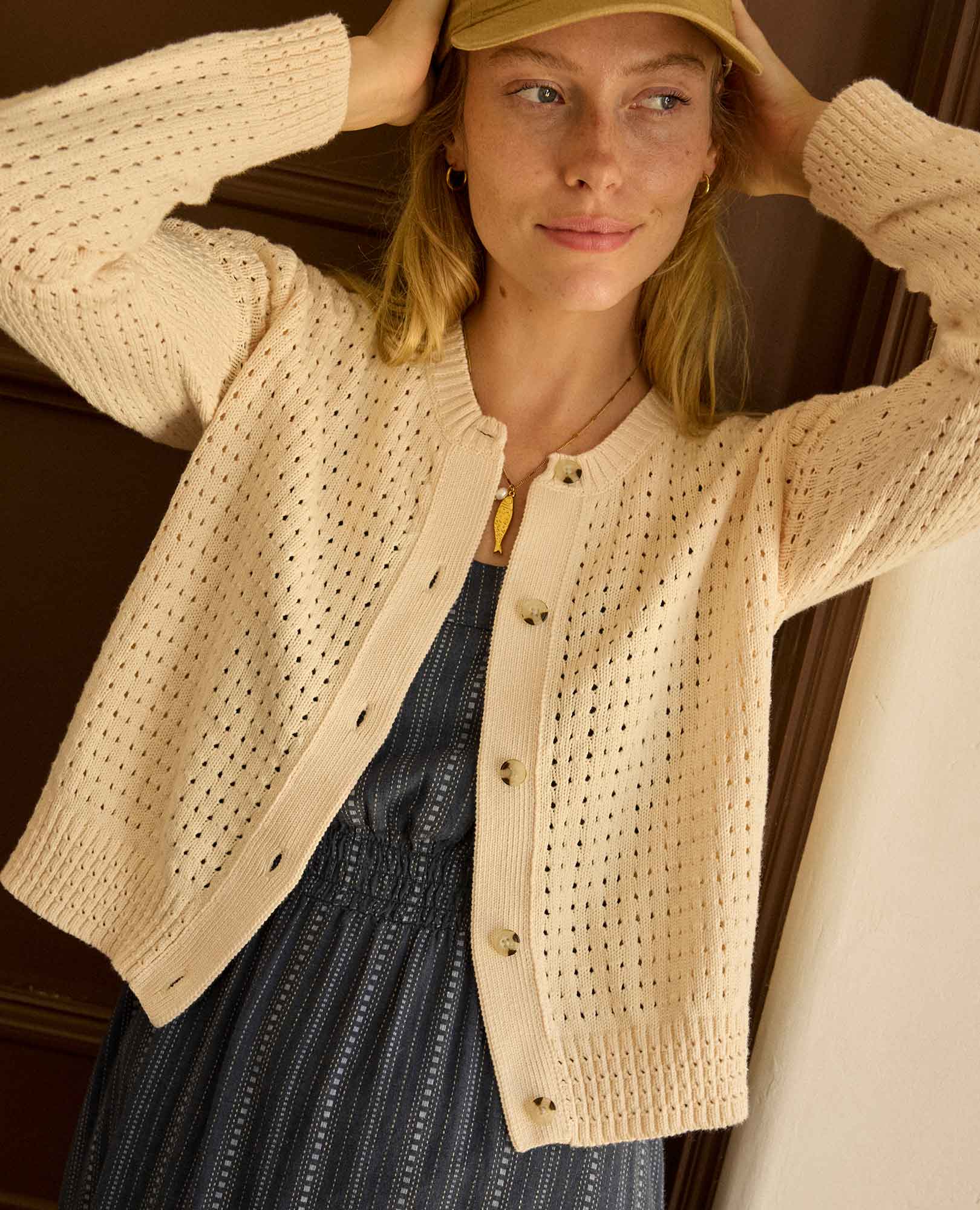 Bianca Pointelle Cardigan