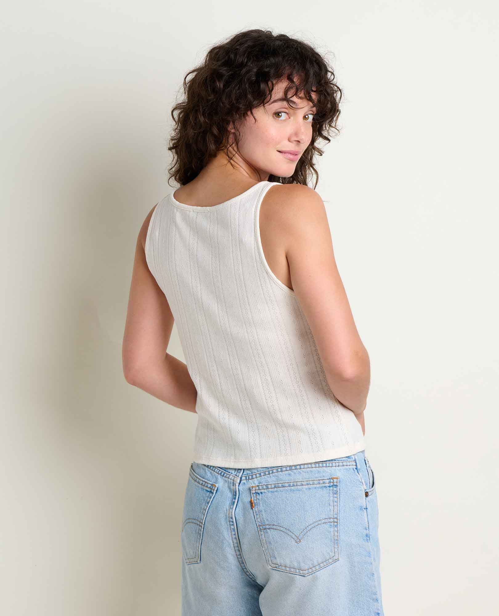Foothill Pointelle Henley Tank