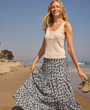 Foothill Pointelle Henley Tank