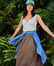 Foothill Pointelle Henley Tank