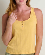 Foothill Pointelle Henley Tank