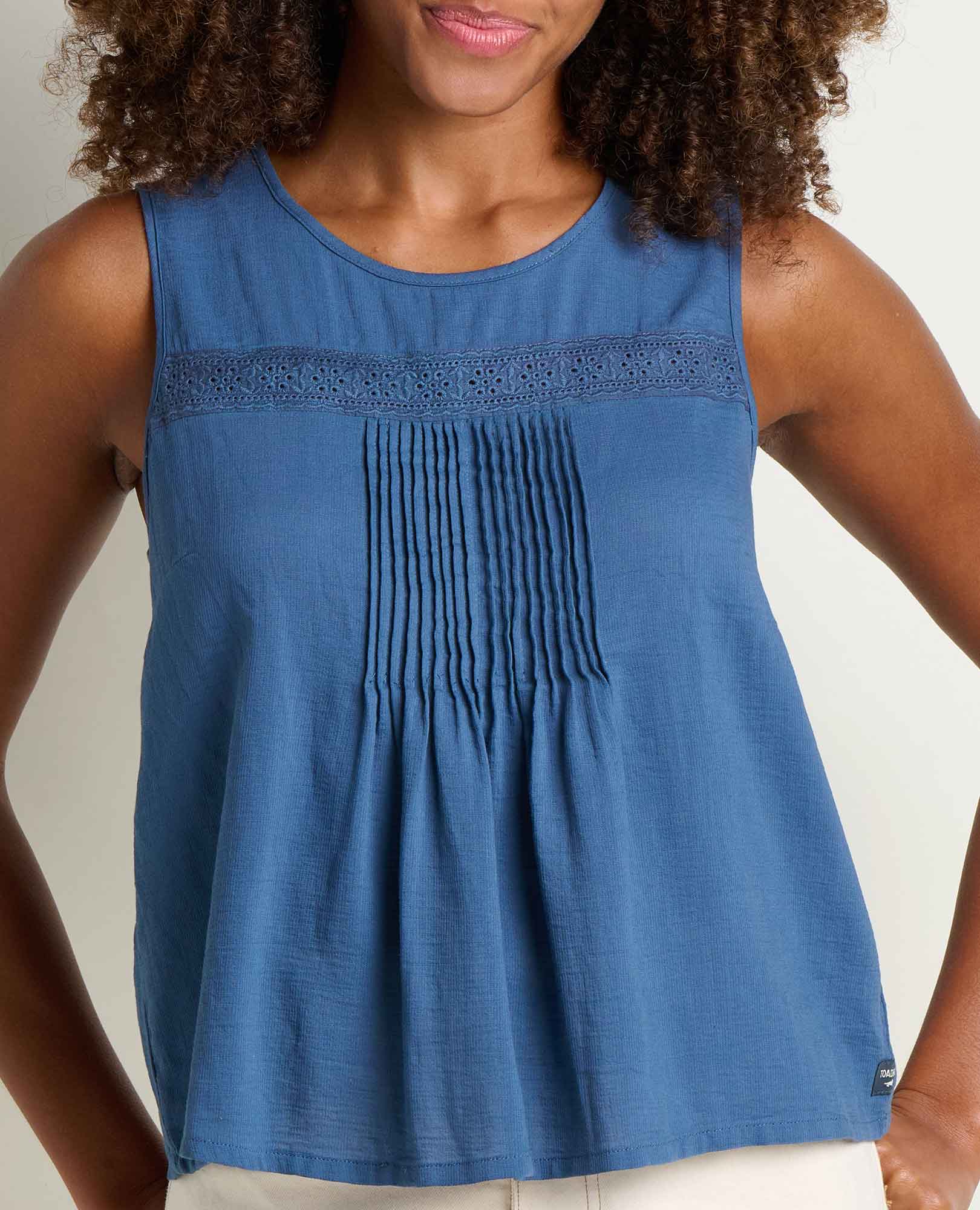 Manzana Pin Tuck Tank