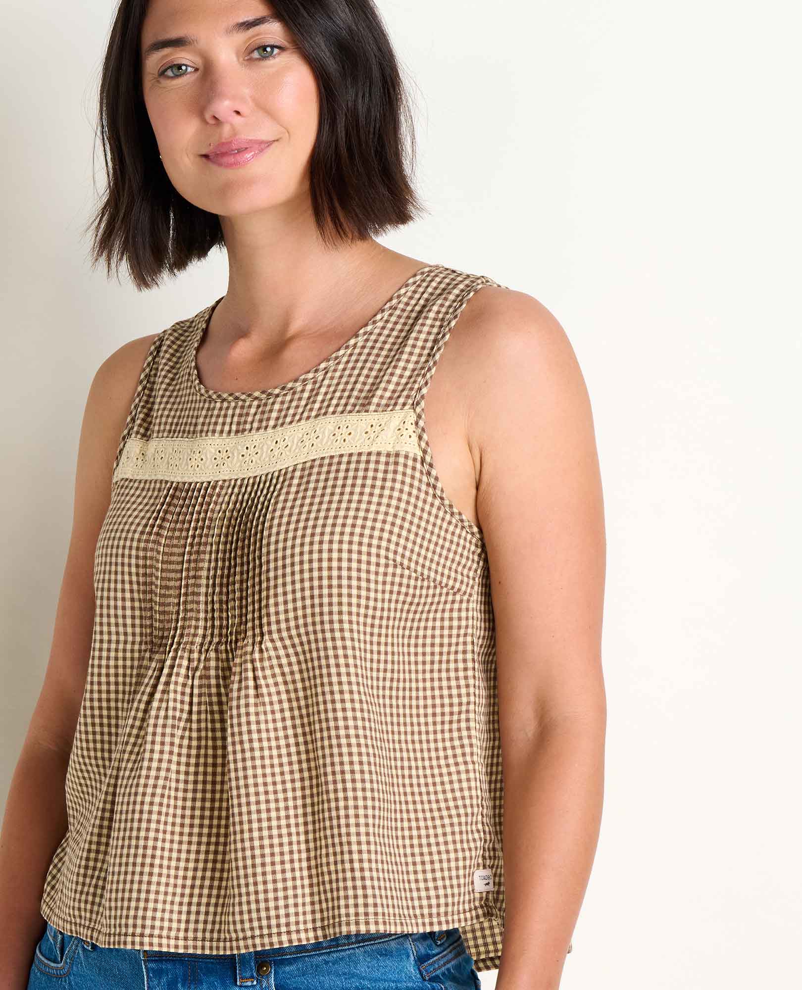 Manzana Pin Tuck Tank
