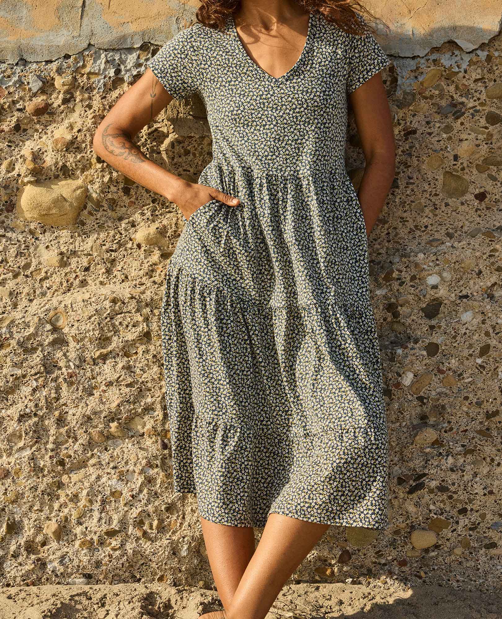Marley Tiered Midi Dress Marley Tiered Midi Dress