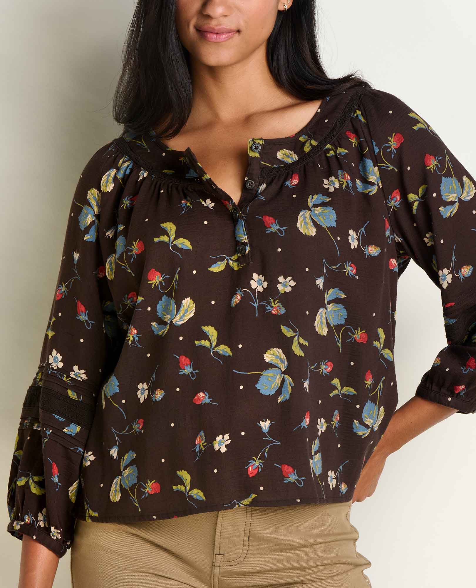 Manzana Peasant Long Sleeve Shirt