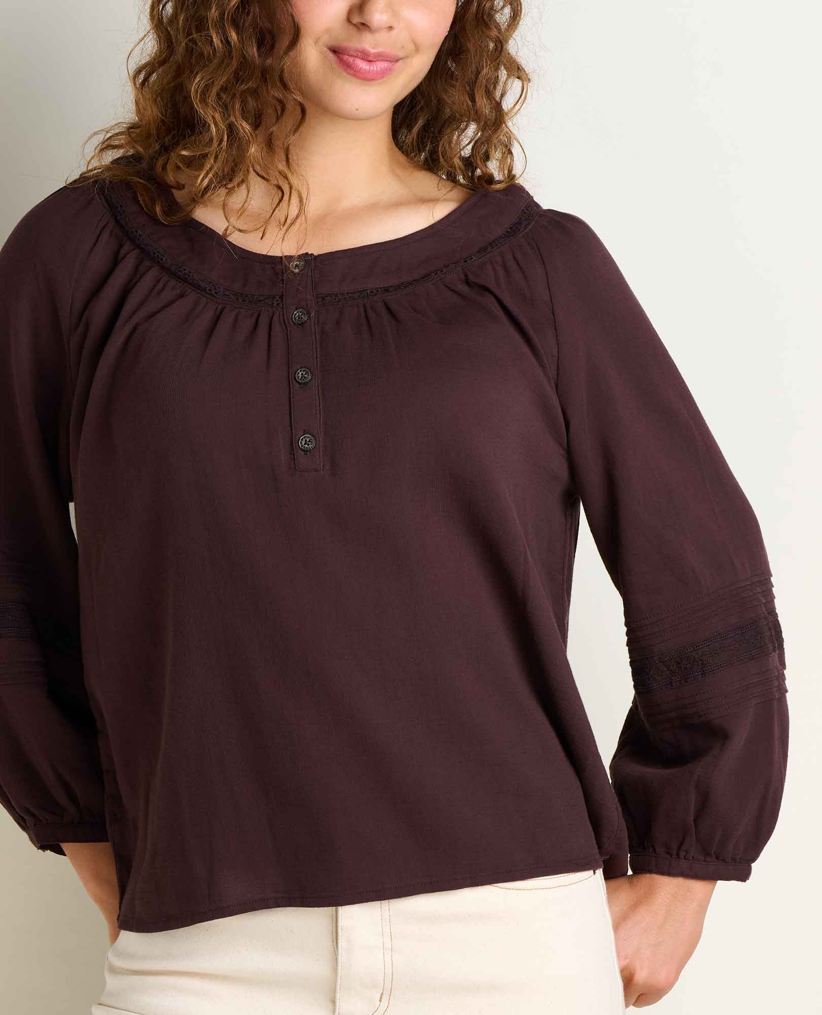 Manzana Peasant Long Sleeve Shirt