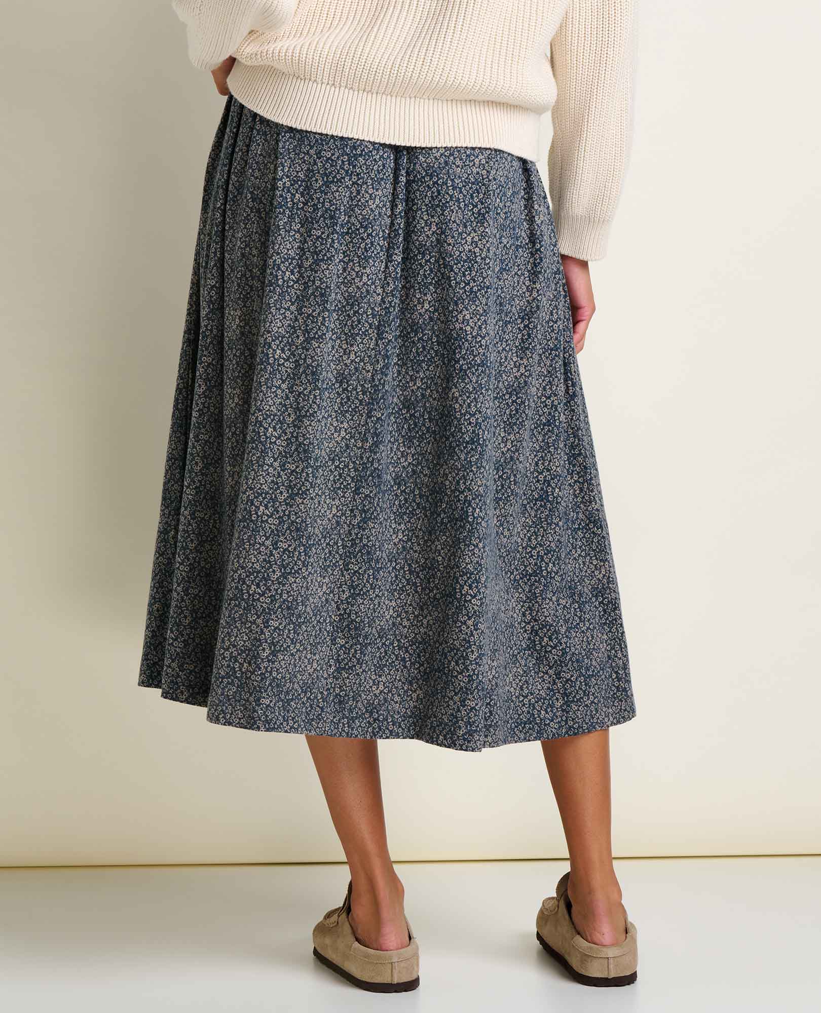 Chaka Midi Skirt | Organic Cotton & TENCEL™ A-Line Midi Skirt