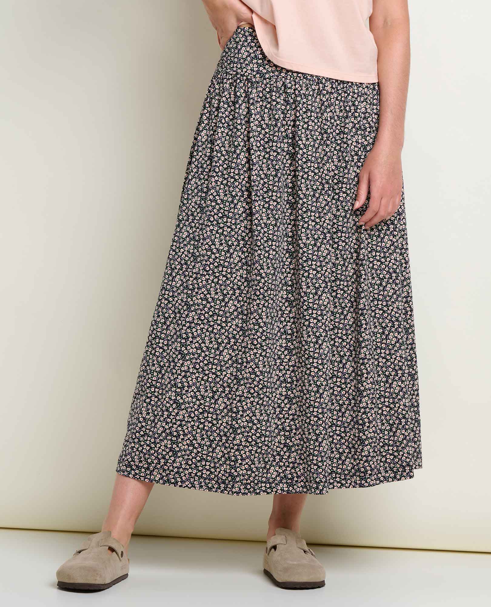 Chaka Midi Skirt | Organic Cotton & TENCEL™ A-Line Midi Skirt