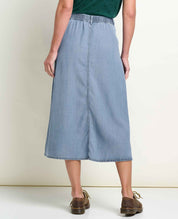 Piñon Soft Denim Midi Skirt
