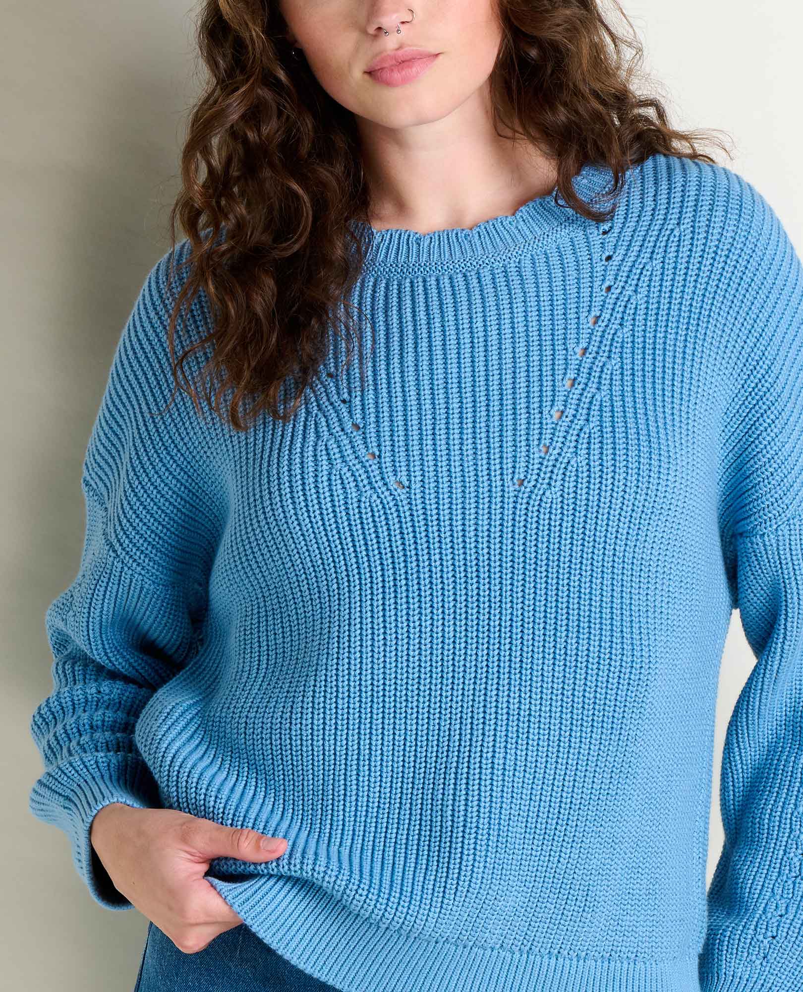 Bianca Shaker Crew Sweater