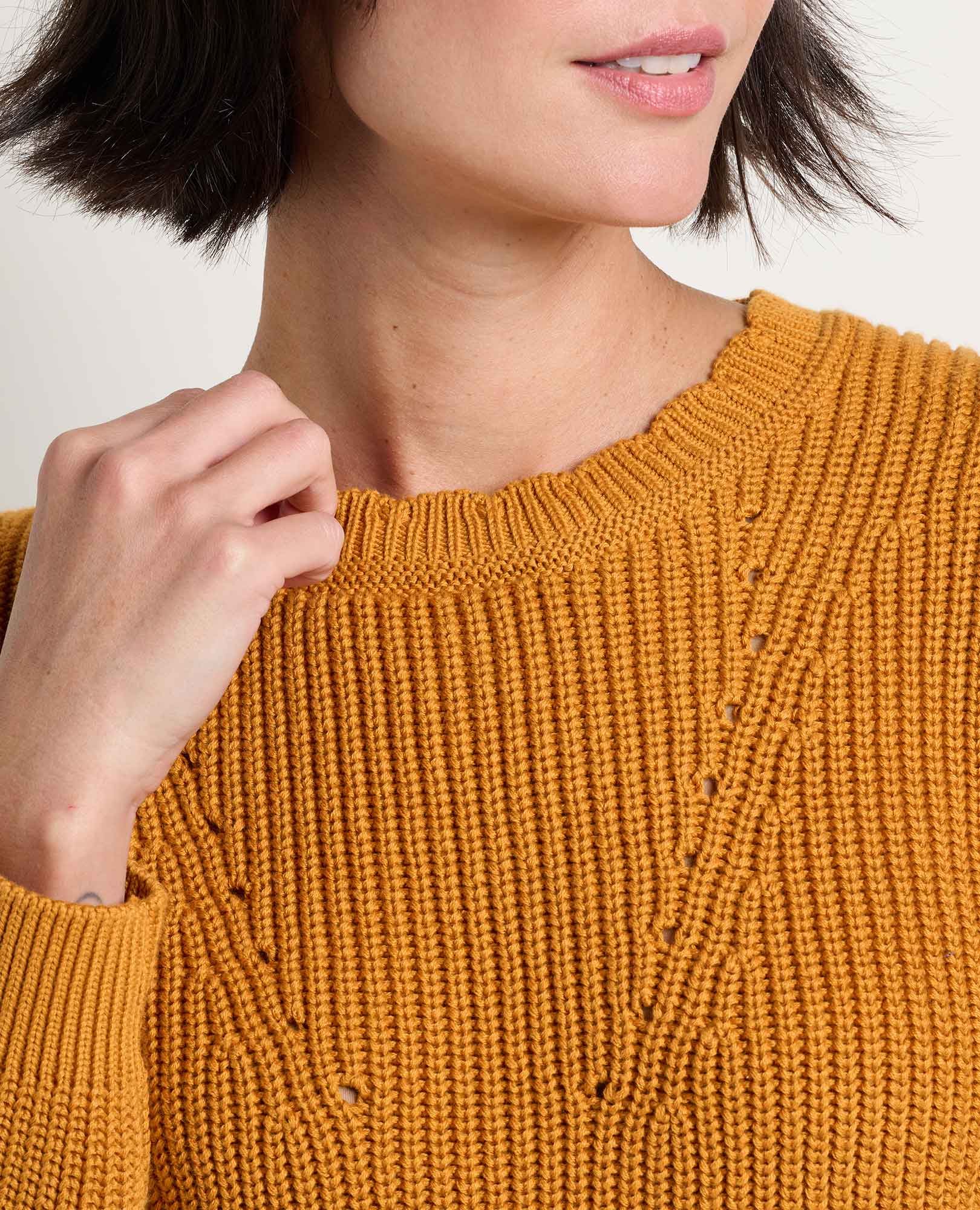 Bianca Shaker Crew Sweater